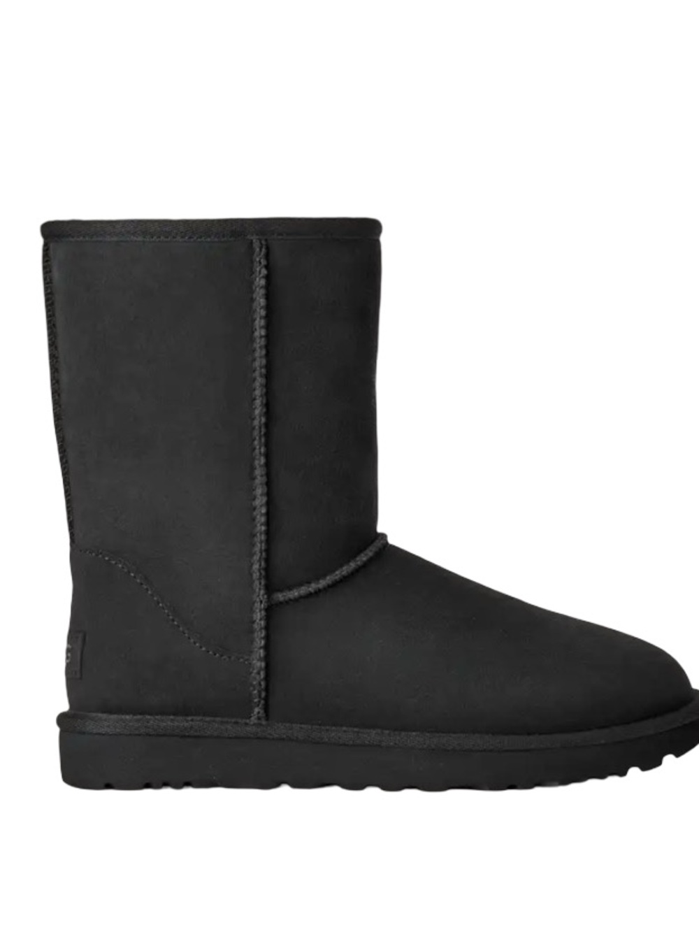 UGG | Women’s Classic II Black Shearling-Lined Mid Calf Boot | 8